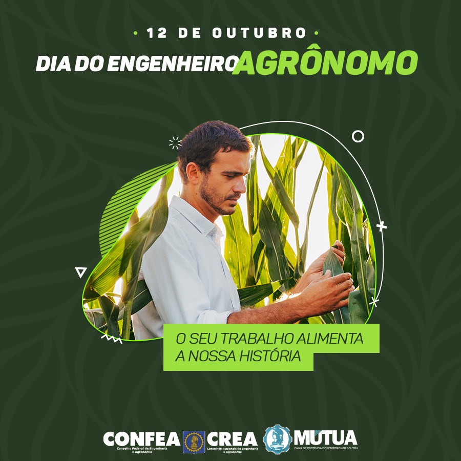 12 de outubro: Dia do Engenheiro Agrônomo. Parabéns! - CREA-SC